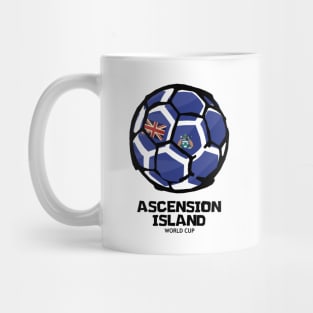 Ascension Island Football Country Flag Mug